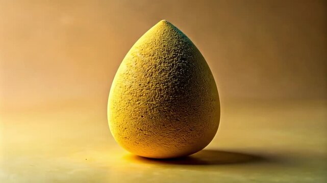 Abstract yellow object on gradient background ideal for commercial use