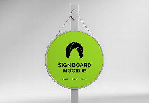 Small Sign Board Mockup