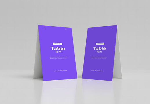 Table Tent Mockup