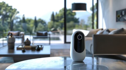 
Smart surveillance camera with mobile monitoring for home security
