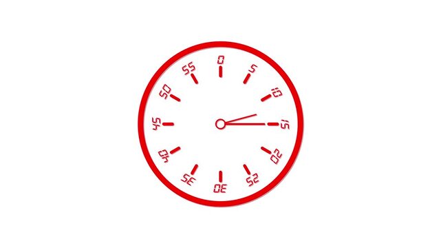 Icon symbolizes hours, minutes, and time tracking. Clock visual highlights punctuality and time management. White minimalist clock face with hands on a dark black background optimized 