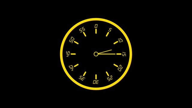 Stop watch or clock icon on white background. Clock timer with moving arrows and loop time lapse animation optimized for clean time-tracking visuals