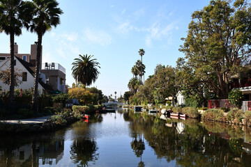 Venice Canals, historic canal district in the Venice neighborhood of Los Angeles, California