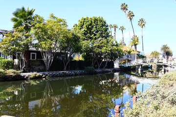Venice Canals, historic canal district in the Venice neighborhood of Los Angeles, California