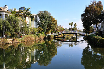 Venice Canals, historic canal district in the Venice neighborhood of Los Angeles, California