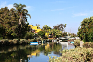Venice Canals, historic canal district in the Venice neighborhood of Los Angeles, California