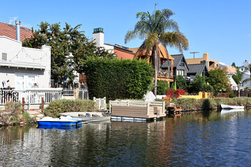 Venice Canals, historic canal district in the Venice neighborhood of Los Angeles, California