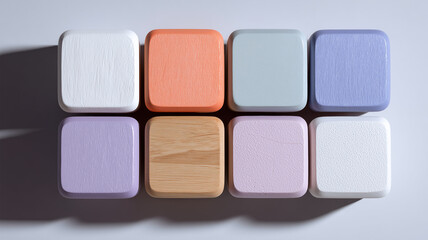 木の質感でまとめたパズル構成図