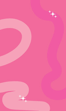 fondo rosa con lineas curvas en tonos rosas 