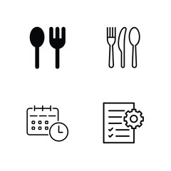 cutlery,fork,knife,spoon,dining,restaurant,food,meal,calendar,schedule,date,event,planner,appointment,