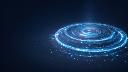 Obraz premium A floating hologram illustrating information security as access points adapt to permission verification and policy protocols inside robust secure software during login