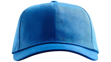Blue cap isolated in high resolution png style with clean transparent background feel, sharp detailed cutout ideal for apparel branding, ecommerce product mockups, stickers, and digital design use