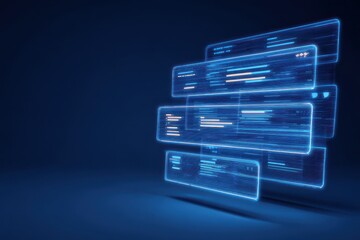 A modern minimal panel outlining secure software interaction using permission logs and policy notes to regulate information access and login