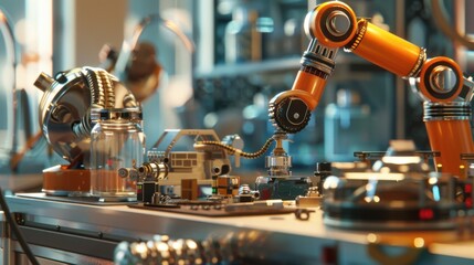 
Save to Library Download Preview Preview Crop Find Similar File #: 1387011920 Mechanical arm assembling robotic vacuum cleaners in a home appliance factory, organized parts and assembly stations.