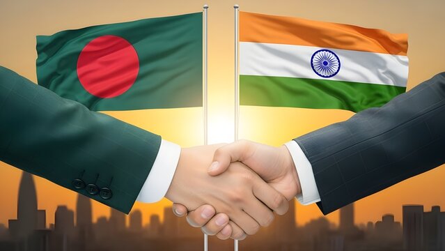 Handshake between bangladesh and india