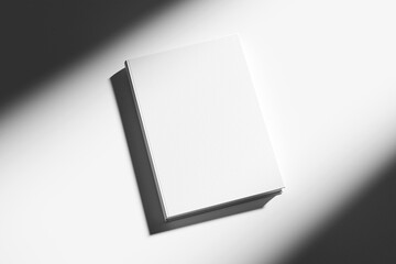 book cover with shadow