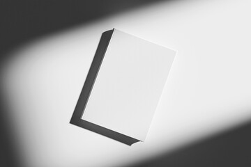book cover with shadow