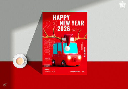 Happy New Year Poster Flyer Template
