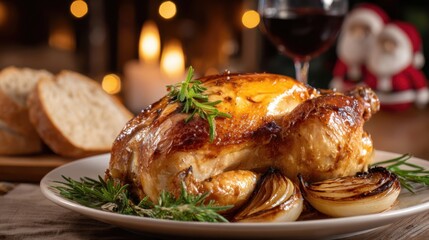 クリスマスのローストチキン