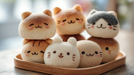 Kawaii Cat Buns Adorable Japanese Inspired Sweet Pastries