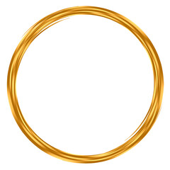 Bold metallic gold circular frame &ndash; Featuring bold metallic gold strokes, this circular frame delivers a powerful luxury statement for premium branding, logos, and elegant visual compositions