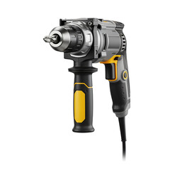 Electric drill with ergonomic handle and metal chuck design  
