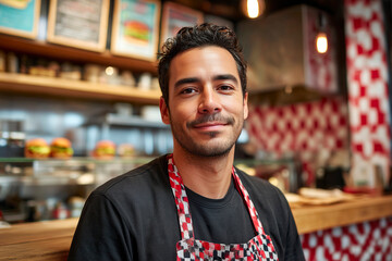 Professional waiter mixologist