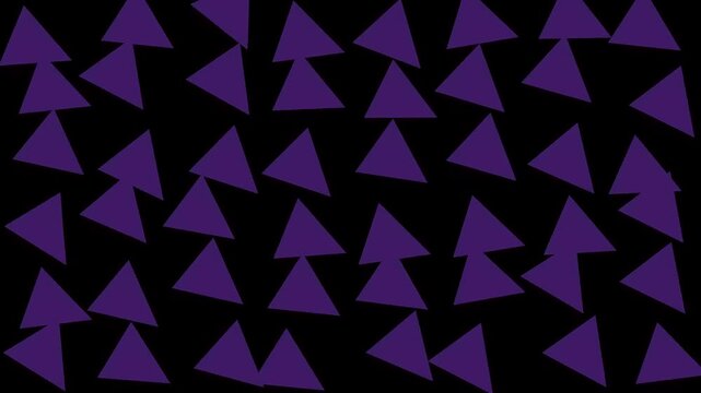 Purple triangles on black background.