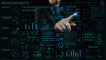 Interactive business data analytics dashboard market share comparisons, performance statistics, and insightful visualizations to enhance strategic decision-making and growth analysis. Cipher