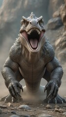 close up of a crocodile