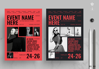 Typographic Minimal Poster Layout