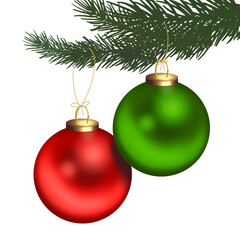 Set of Christmas Ornaments Collection