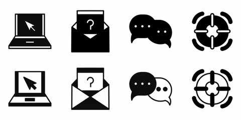 Support icon on white background. Vector logo support illustration.