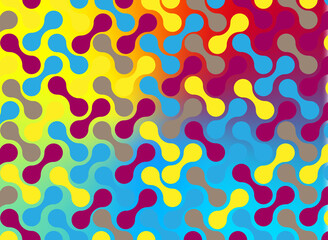 seamless pattern with colorful circles