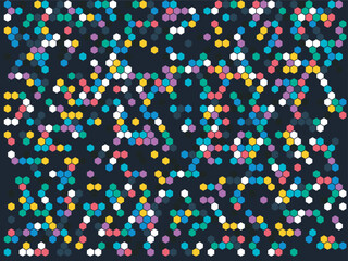 Fototapeta premium Colorful Confetti Pattern Background for Design Projects