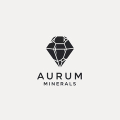 Fototapeta premium Aurum Minerals Company Logo Design Element.
