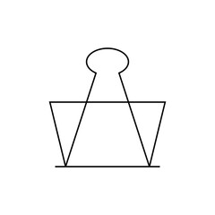 Minimalist Black and White Skirt Hanger with Oval Top, Fashion Accessory