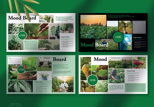 Agriculture Mood Board Template