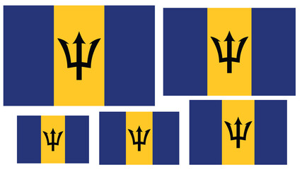 Barbados Flag PNG – Transparent Background in All Sizes