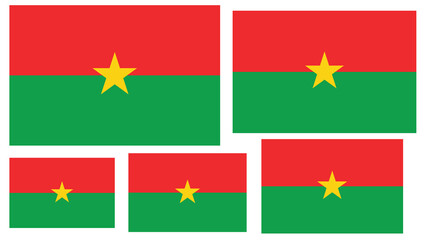 Burkina Faso Flag PNG – Transparent Background in All Sizes