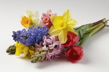 Colorful Spring Flower Bouquet Arrangement