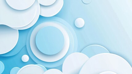 Abstract circles background design, soft colors