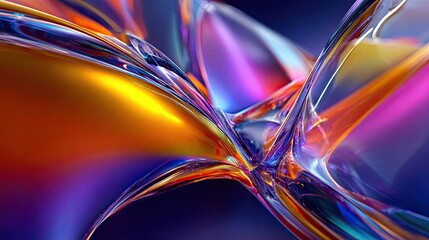 Abstract Liquid Design With Vibrant Colors