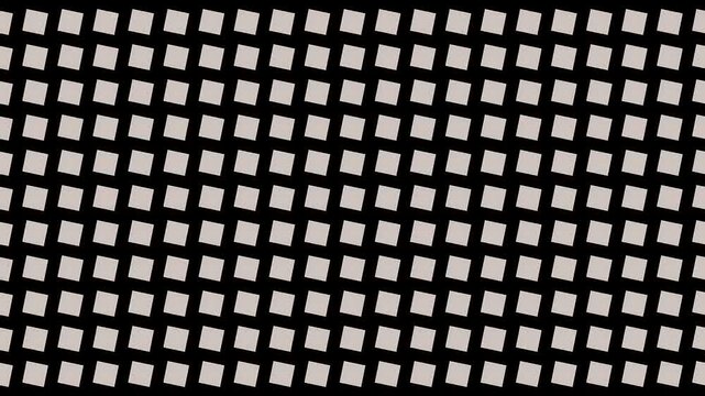 Black and white checkered pattern background.