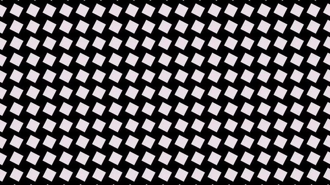 Black background with small squares pattern.