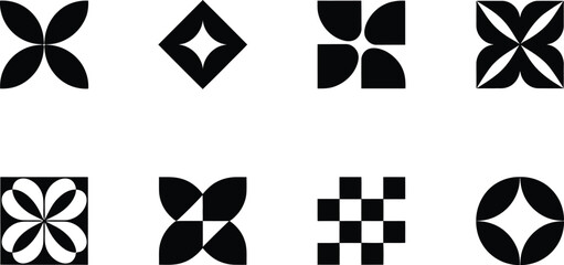 Collection of Geometric Abstract Shapes and Patterns