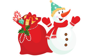 Illustrative Playful Merry Christmas