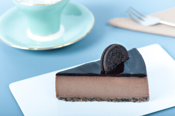 Classic Creamy Cheesecake Slice on Plate