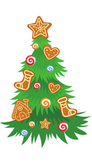 Illustrative Playful Merry Christmas