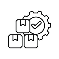 Quality Standard icon with white background vector stock illustration